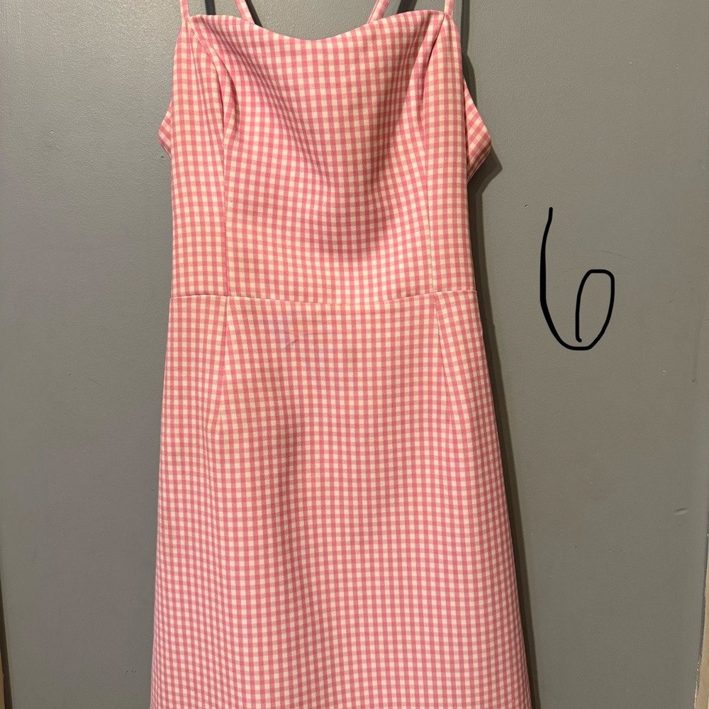 Pink Gingham Dress